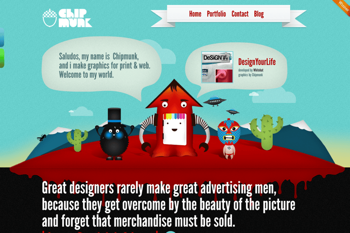 chip munk website preview
